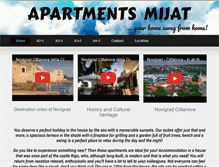 Tablet Screenshot of apartments-mijat.com